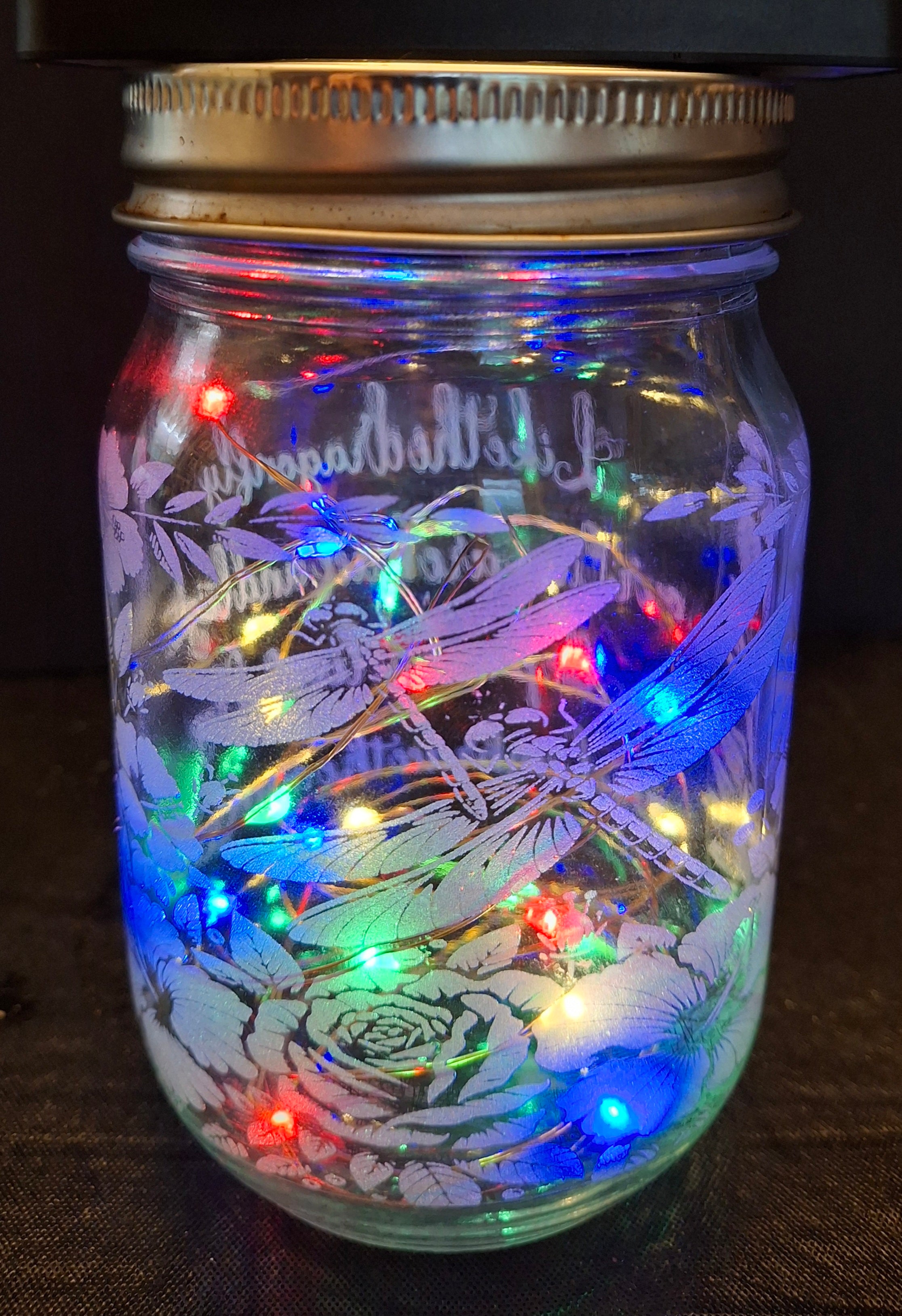 Dragonfly Mason Jar light