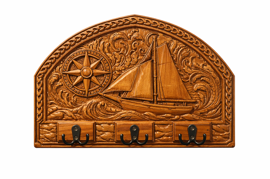 Classic Sailboat Coat Rack