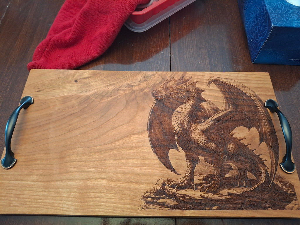 Dragon Engraved Charcuterie Board
