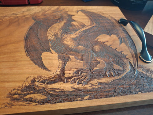 Dragon Engraved Charcuterie Board