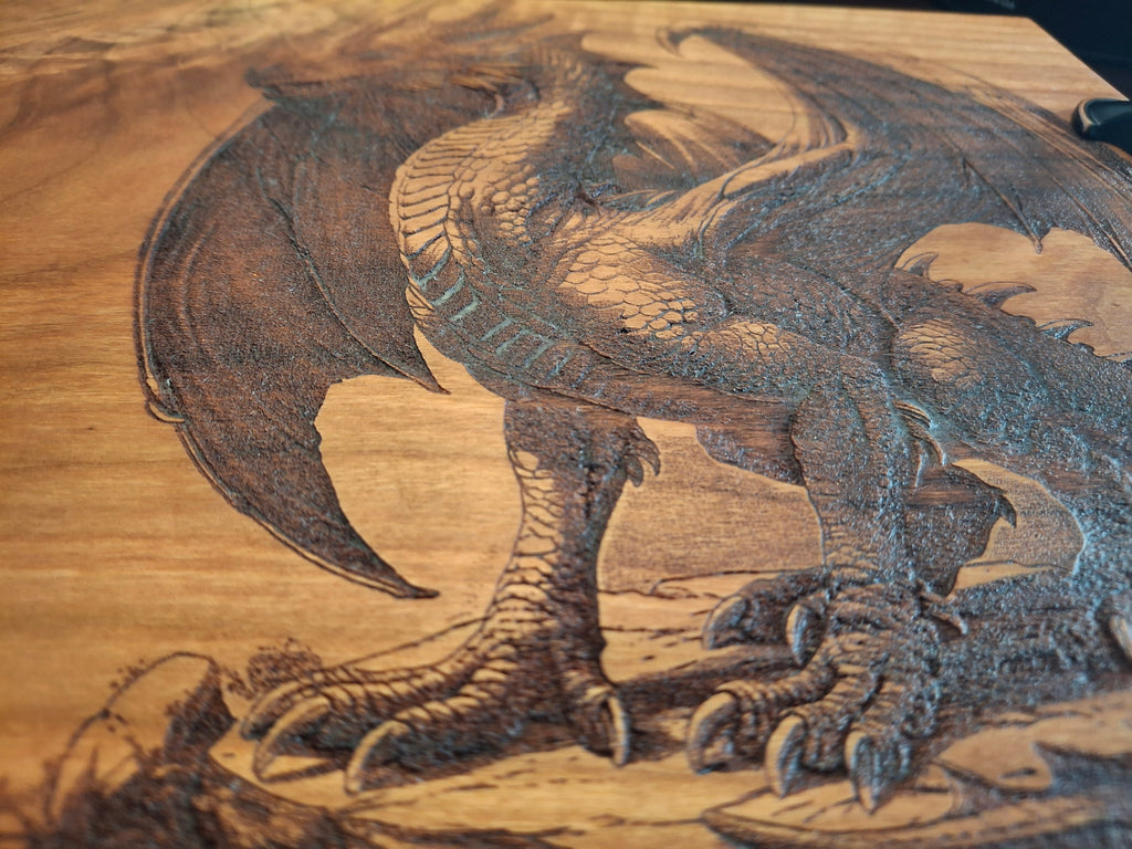 Dragon Engraved Charcuterie Board