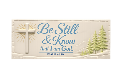 Be Still & Know That I Am God - Corian Wall Sign