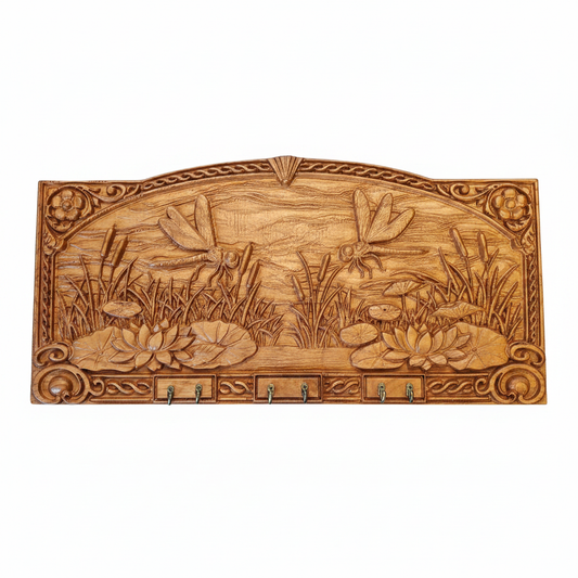 Dragonfly Pond Key Rack – product photo on white background